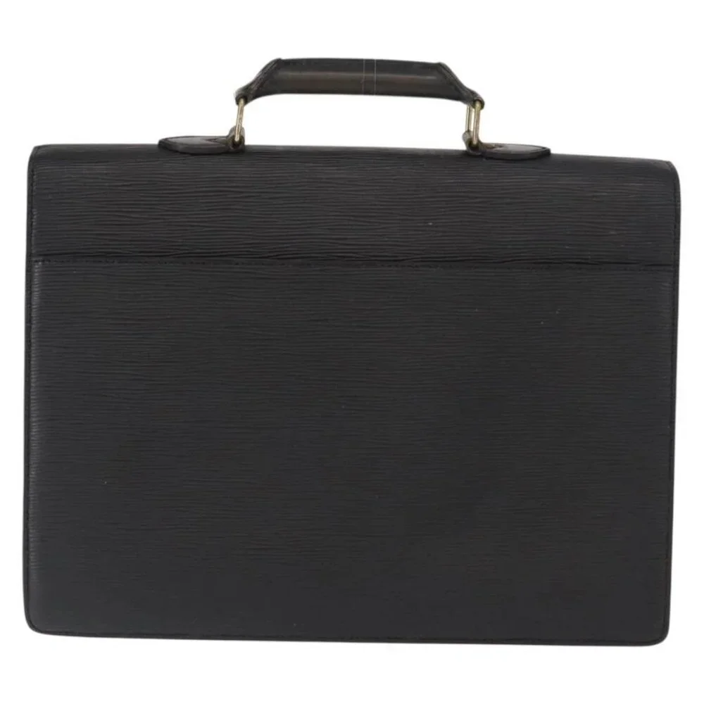LOUIS VUITTON Epi Serviette Conseiller Business Bag Black M54422 LV Auth BA8581